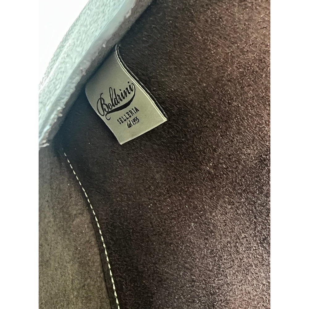 Boldrini Selleria Genuine Leather Clutch Made in Italy Brown Envelope‎ Bag - Picture 12 of 13